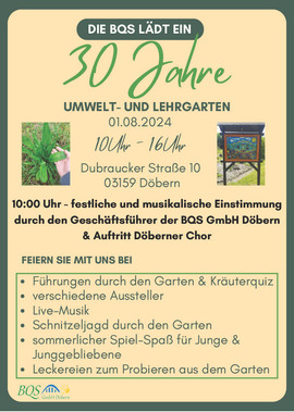 30 Jahre Umwelt- und Lehrgarten